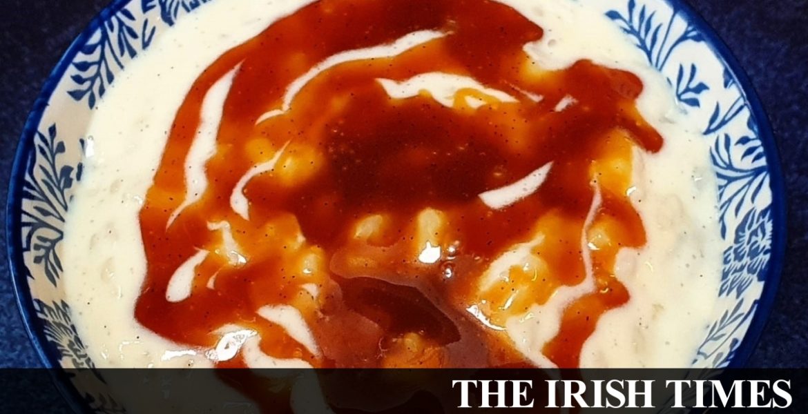 Easy, delicious one-pot rice pudding with whiskey caramel