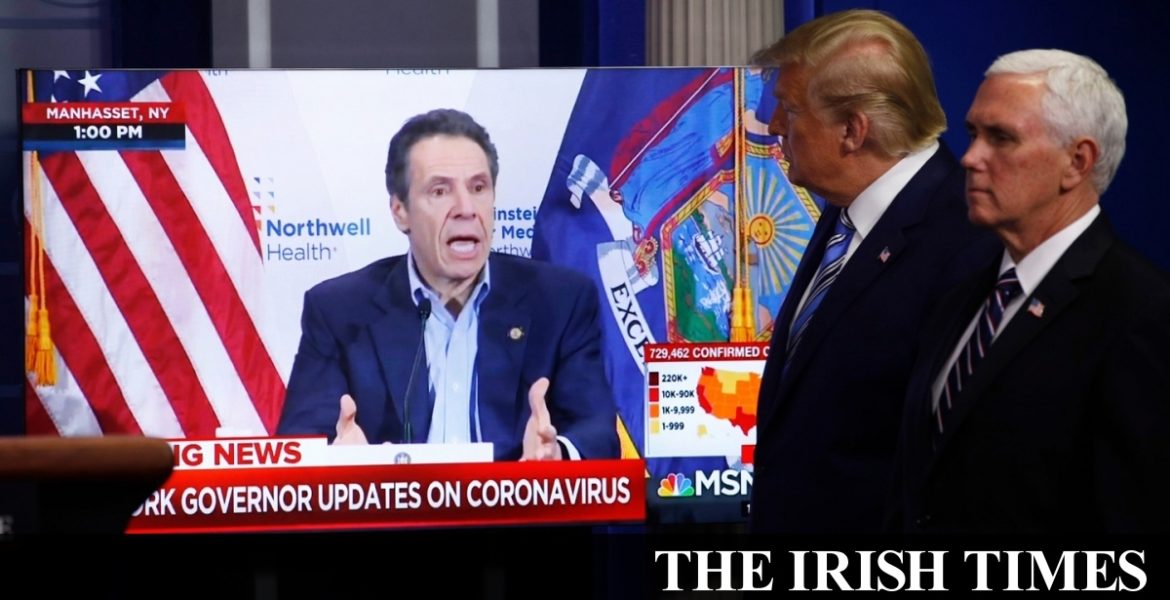 Trump plays edited videos of support from ardent critic Cuomo at press briefing